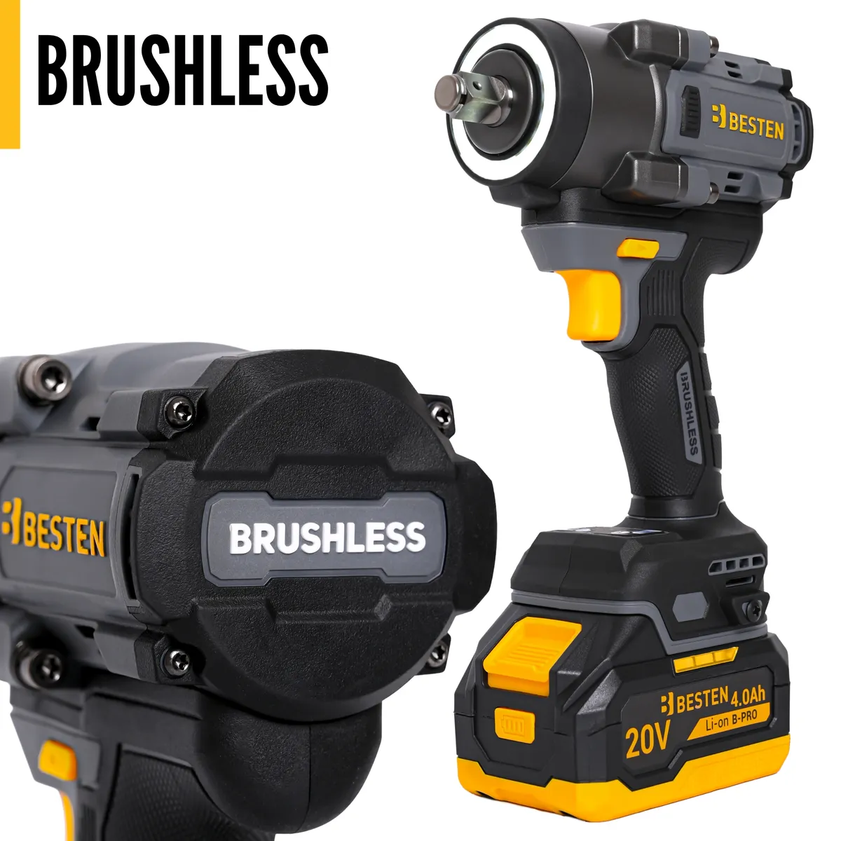 Klucz udarowy BESTEN BE0002892 silnik bezszczotkowy brushless